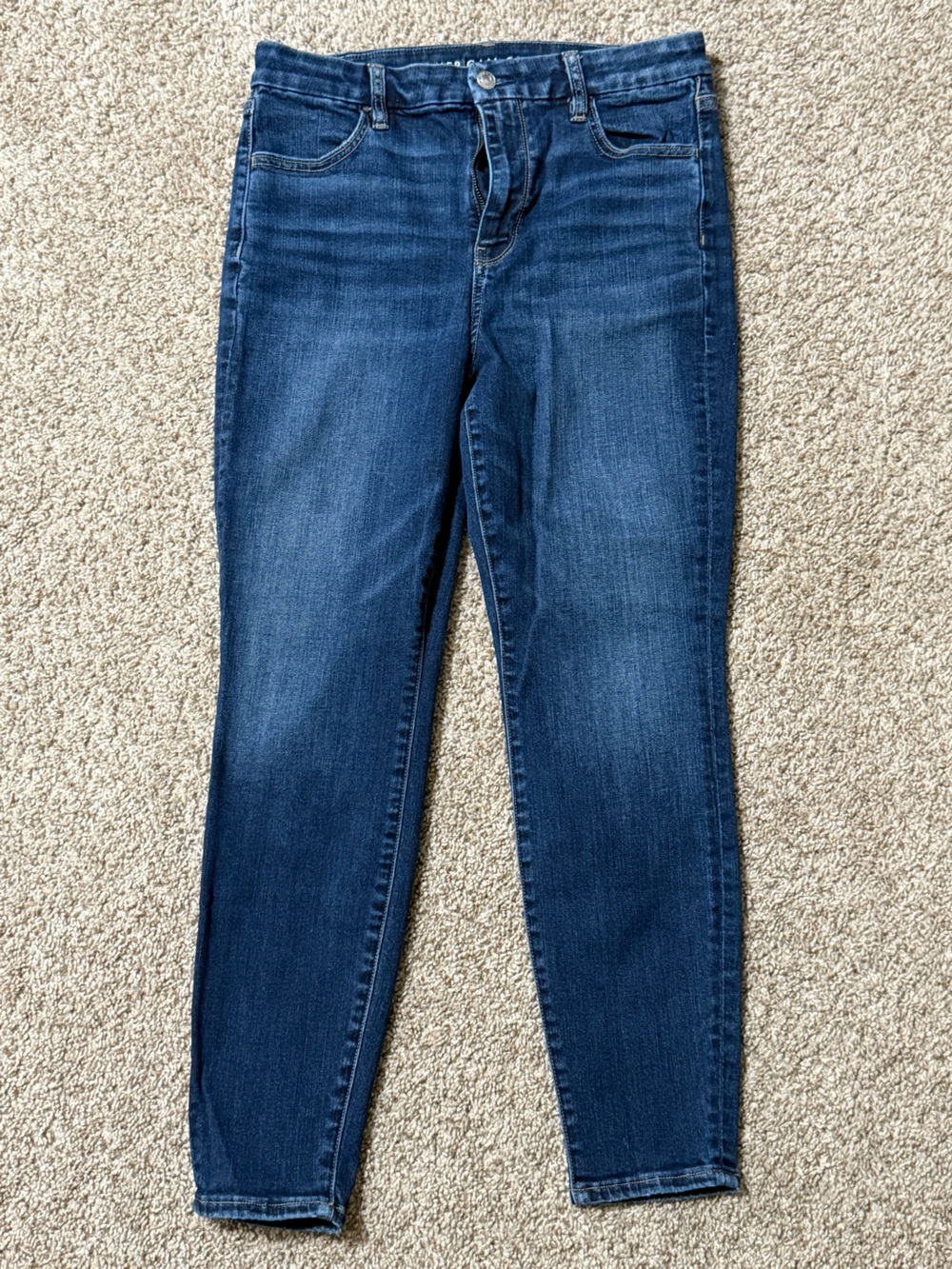 American Eagle Outfitters Women's Dark Blue Skinny Jeans